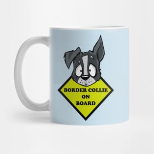 Border Collie on board Mug